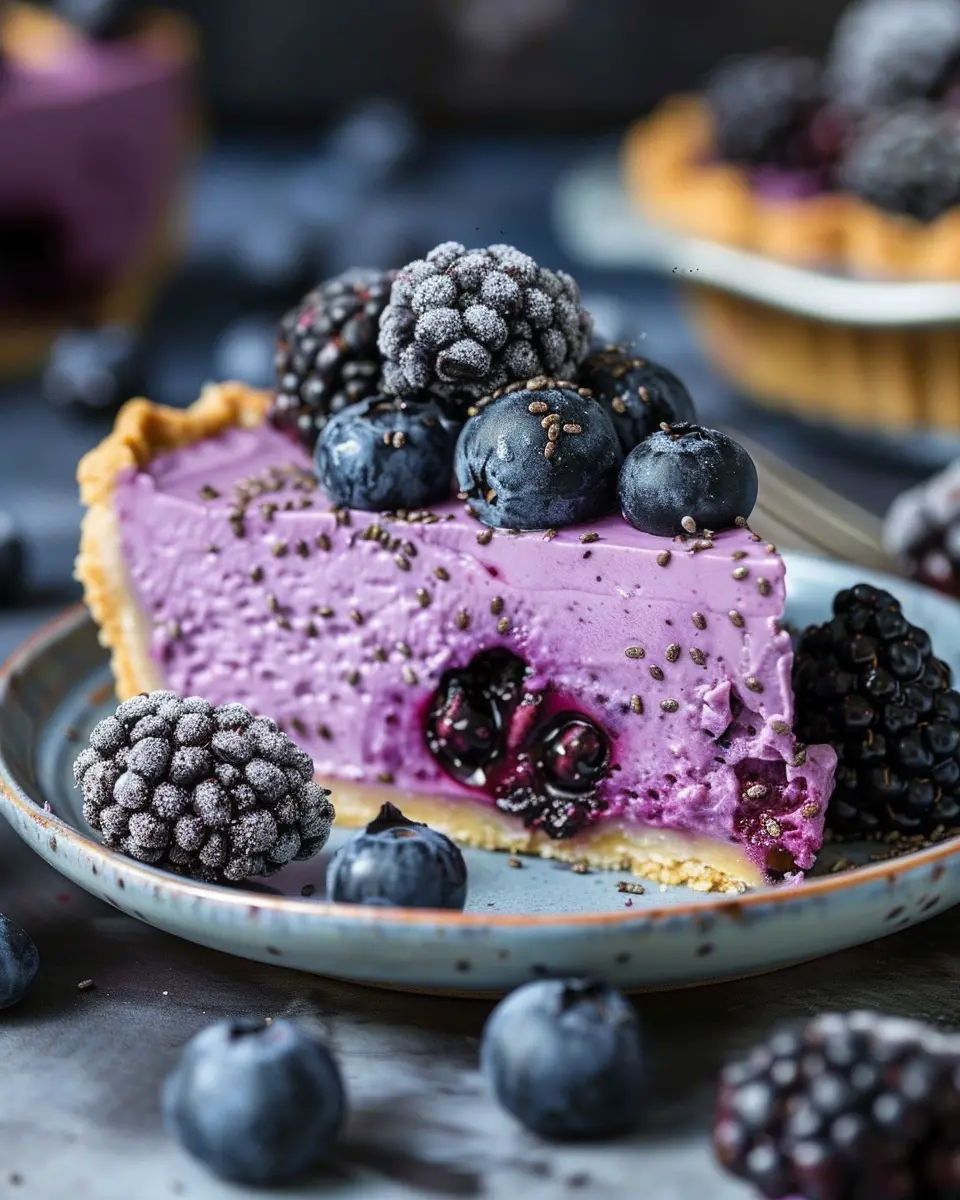 No-Bake Blueberry Chia Seed Pie: Easy and Delicious Dessert Delight