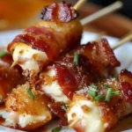Crispy Bacon Mozzarella Poppers