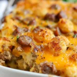 Tater Tot Sausage Breakfast Casserole