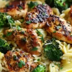 Lemon Pepper Chicken Broccoli Orzo