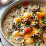 Easy Cheeseburger Soup Recipe