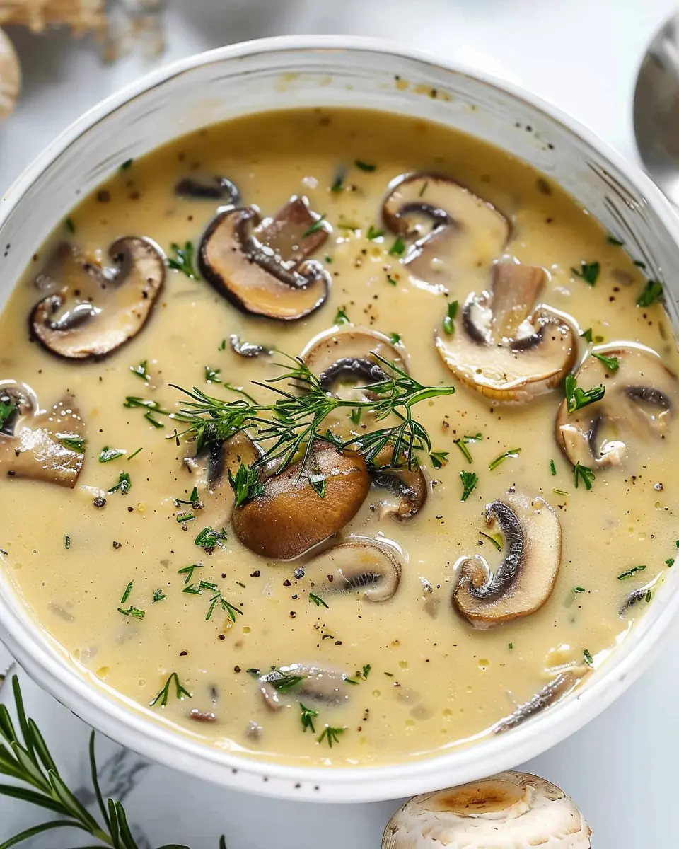 Cream Of Mushroom Soup: Easy Comfort Food with Turkey Bacon