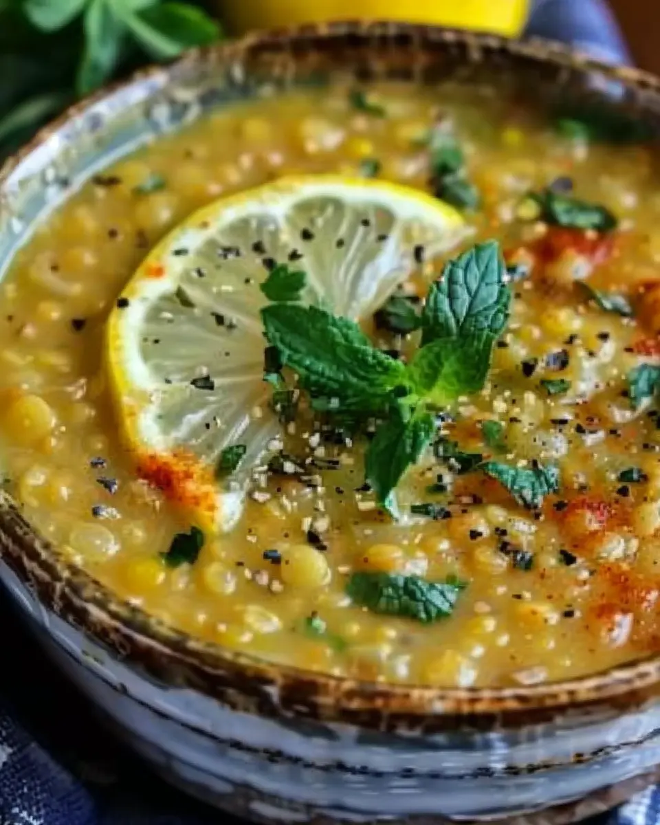 Lebanese Lemon Lentil Soup: A Cozy, Flavorful Delight