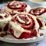 Heavenly Red Velvet Cinnamon Rolls