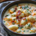 Bacon Cheddar Gnocchi Soup