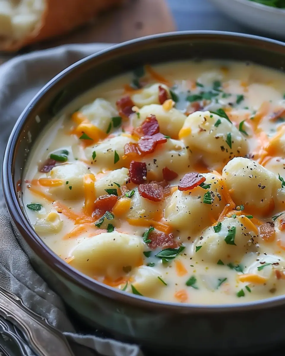 Bacon Cheddar Gnocchi Soup: Easy Comfort Food for Cozy Nights
