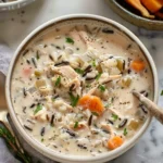 Creamy Crockpot Chicken Wild Rice Soup