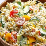 High Protein Cottage Cheese Pasta Salad