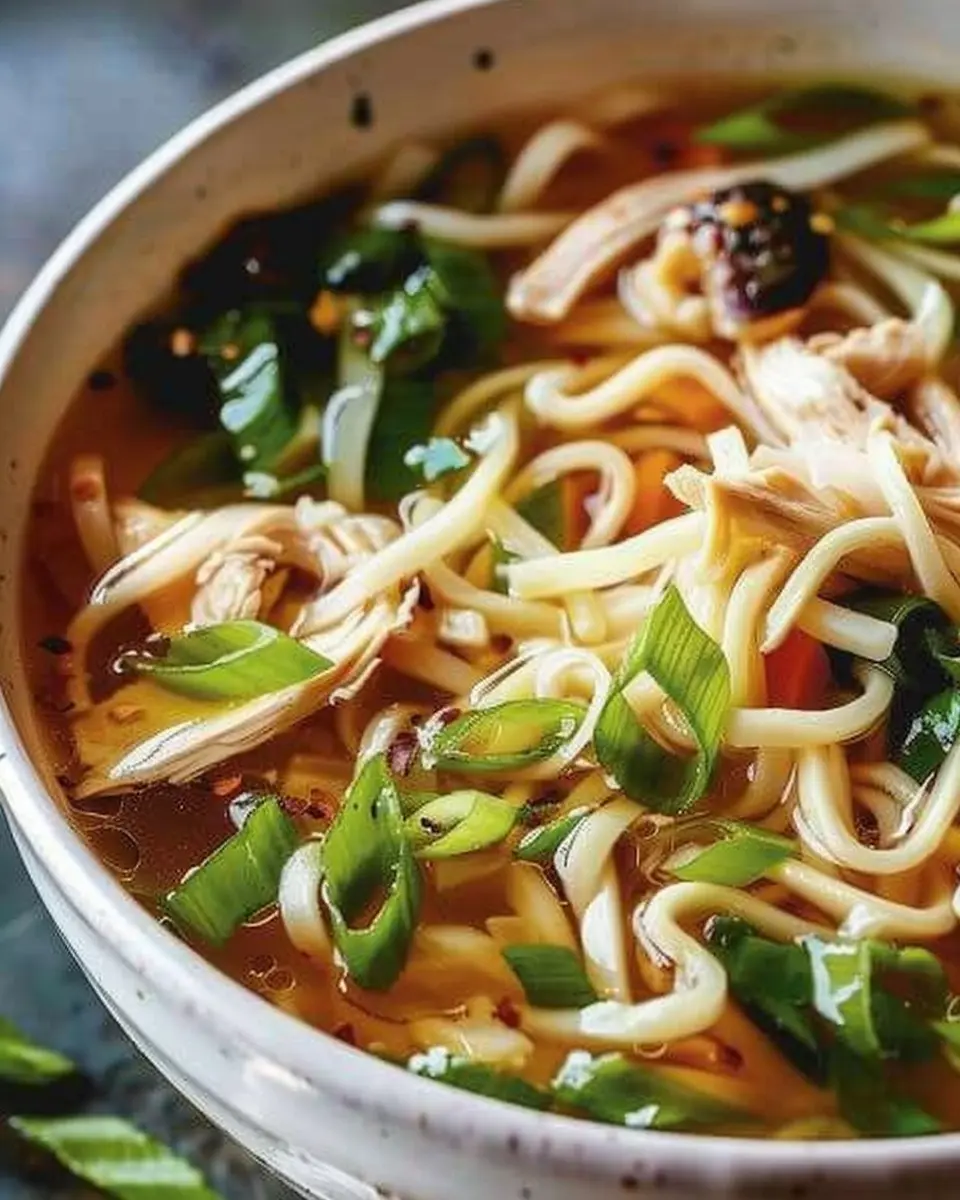 Aromatic Ginger Scallion Chicken Noodle Soup: The Best Comfort Dish