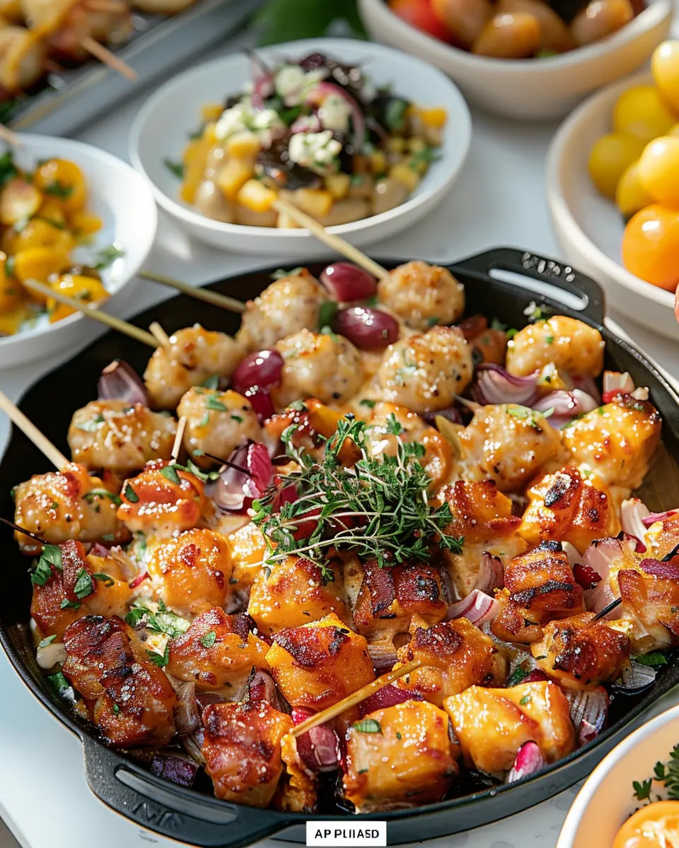 Iowa party bites: Easy Turkey Bacon and Chicken Ham Delights