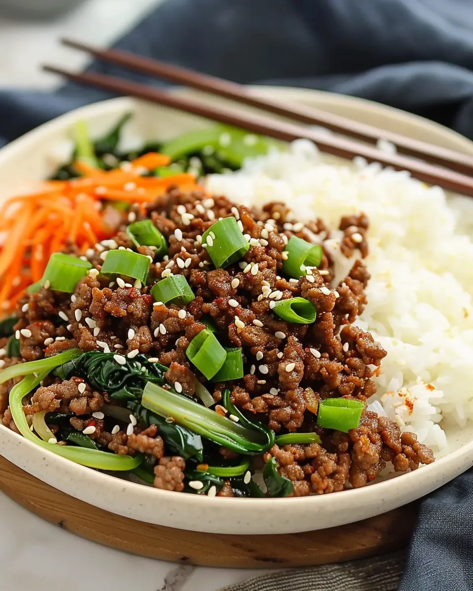 Korean Ground Beef Bowl: Easy Recipe for a Flavorful Family Meal