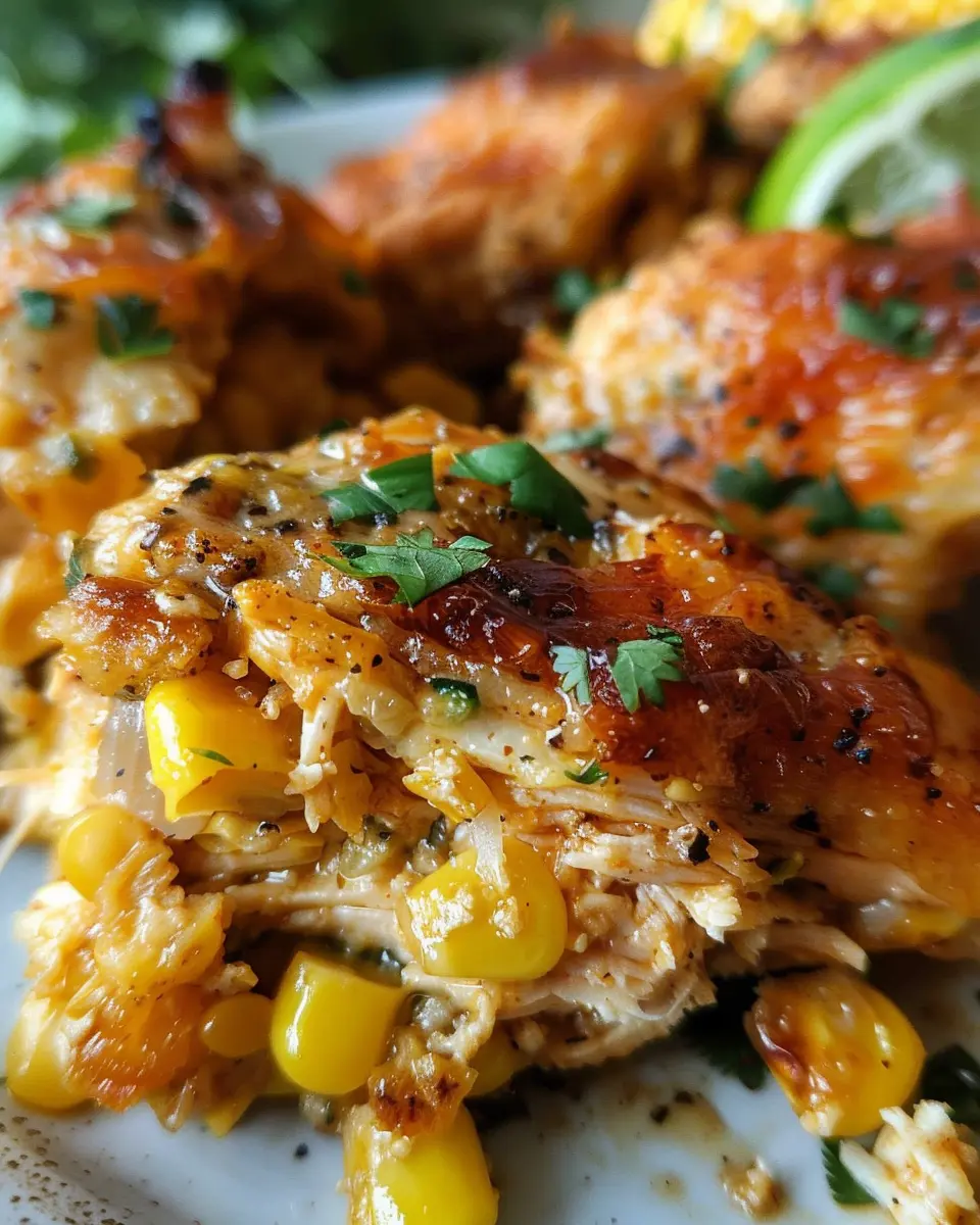 Amazing Mexican Street Corn Chicken with Turkey Bacon Delight