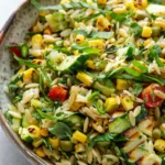 Grilled Corn Orzo Salad