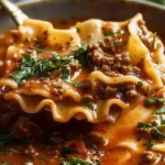 Mouthwatering One Pot Lasagna Soup