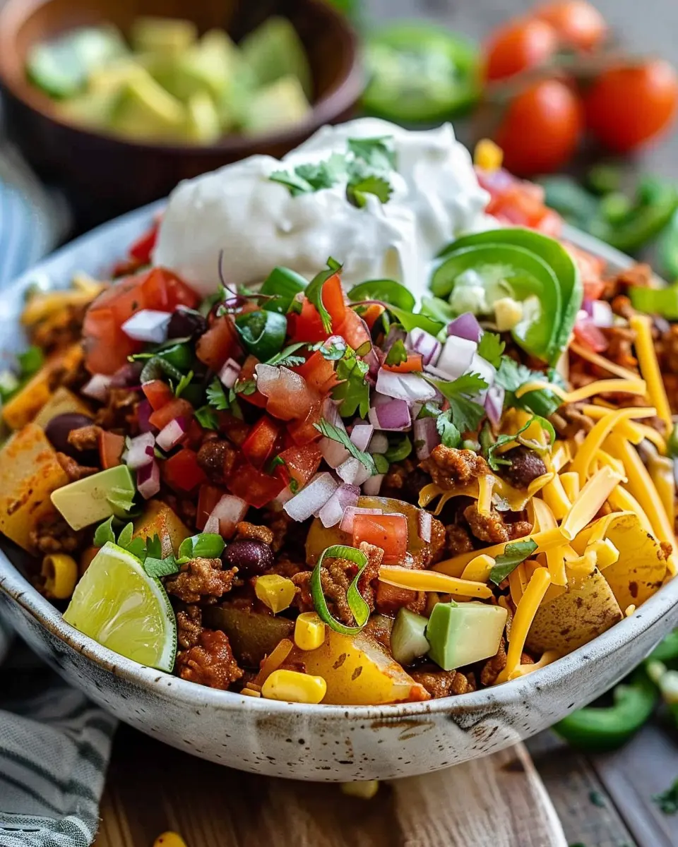 Loaded Potato Taco Bowl: Indulgent Comfort Food You’ll Love