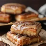 Irresistibly Soft Maple Donut Bars