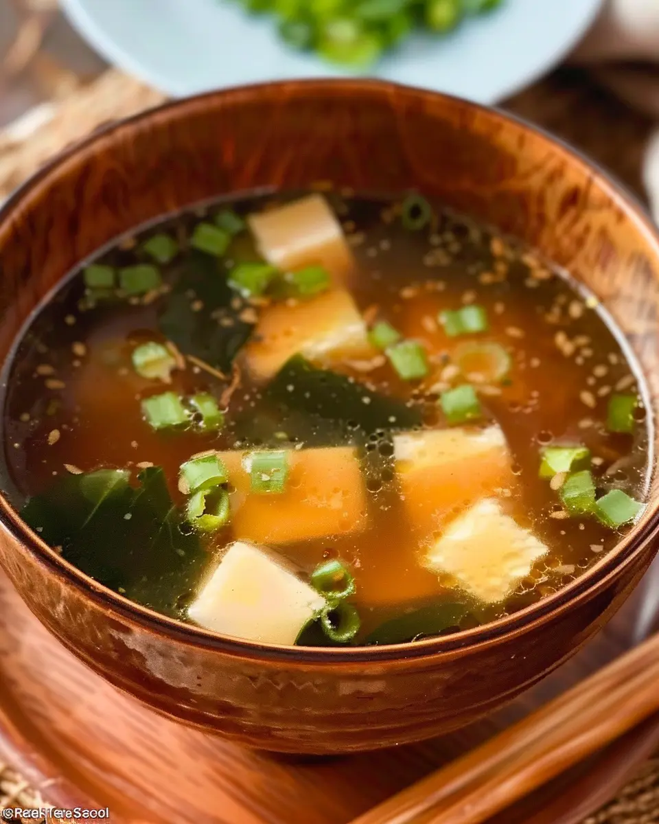 Easy Miso Soup: A Cozy Bowl of Comfort with Turkey Bacon and Veggies