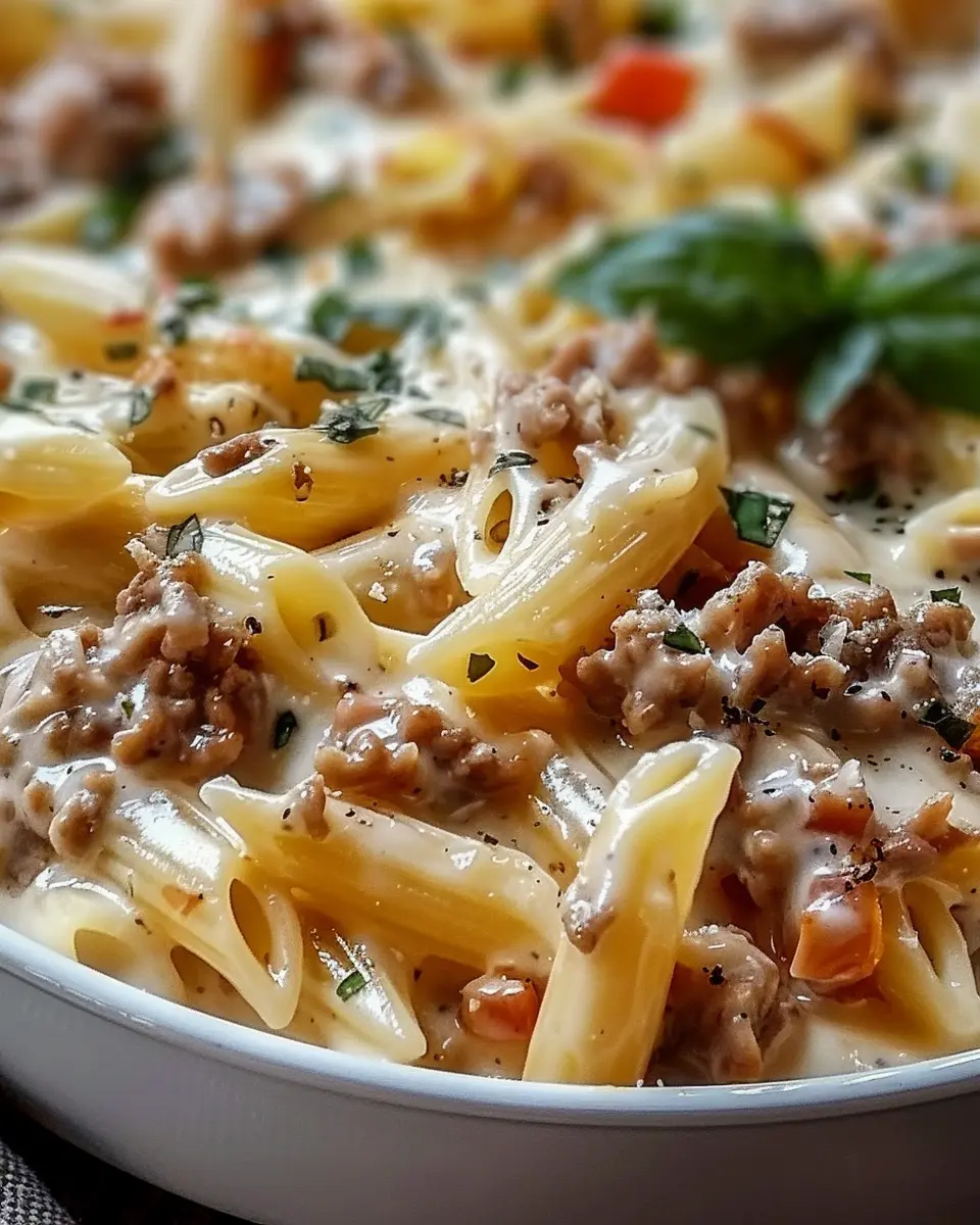 Creamy Rotel Pasta: Easy Delight with Turkey Bacon and Chicken Ham