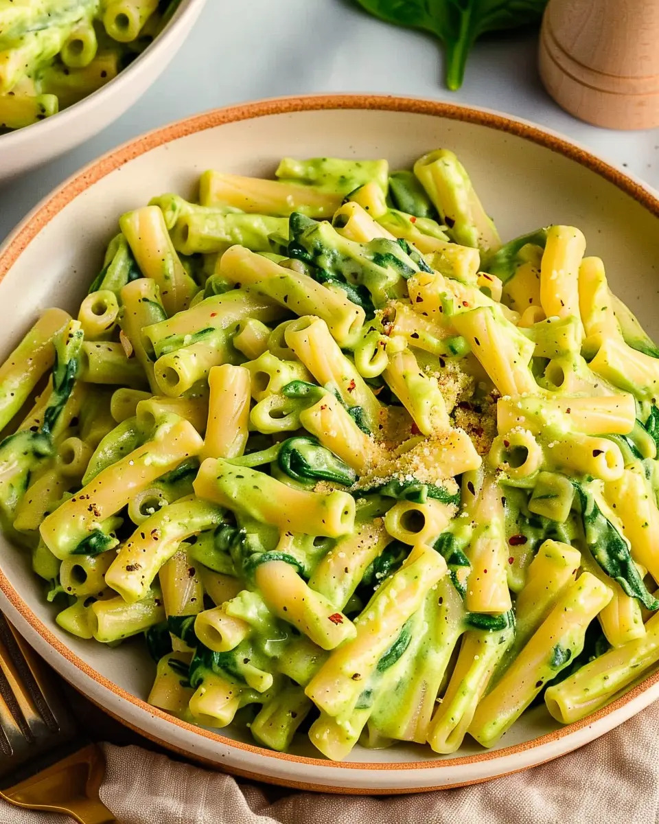 Vegan Creamy Spinach Garlic Pasta: A Deliciously Indulgent Dish