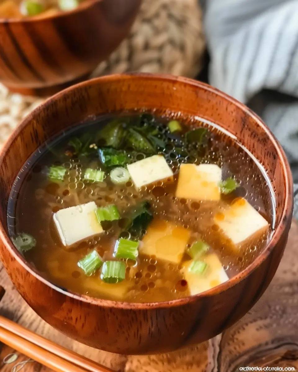 Easy Miso Soup with Turkey Bacon: A Quick and Healthy Delight