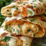 Cheesy Chicken Garlic Wraps