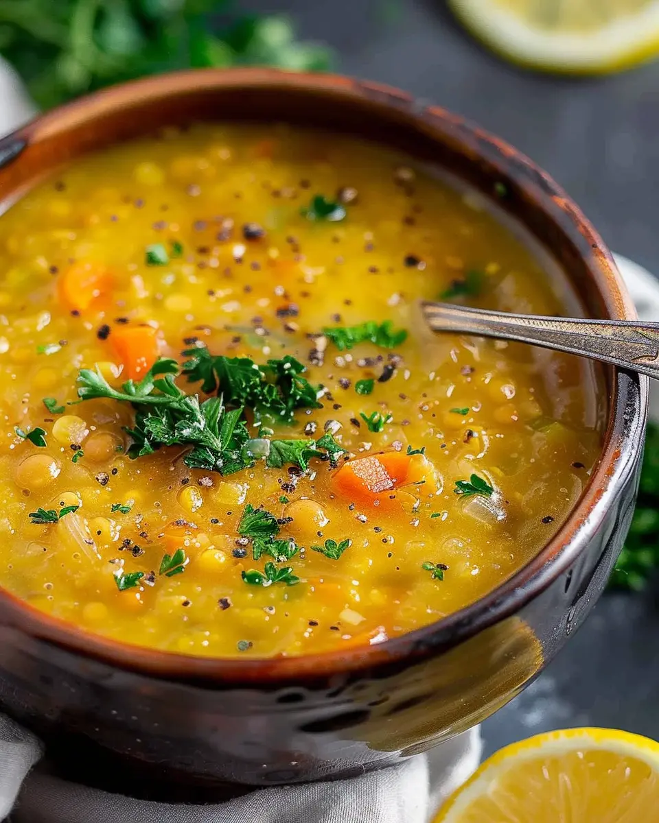 Lemon Lentil Soup: A Zesty and Nutritious Comfort Bowl