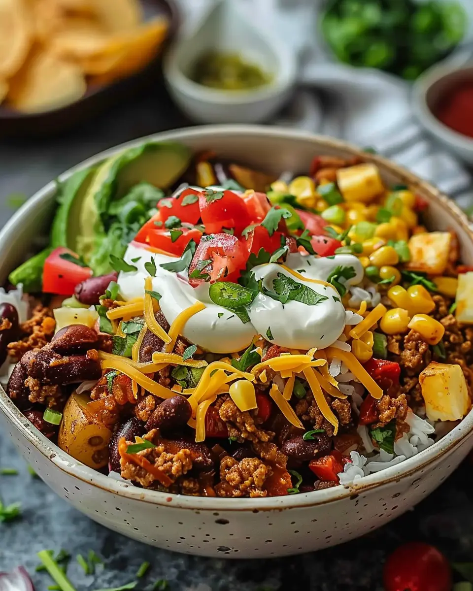 Loaded Potato Taco Bowl: Indulgent Comfort Food Redefined