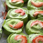Strawberry Matcha Latte Rolls