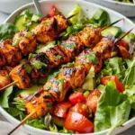 BBQ Chicken Skewer Salad