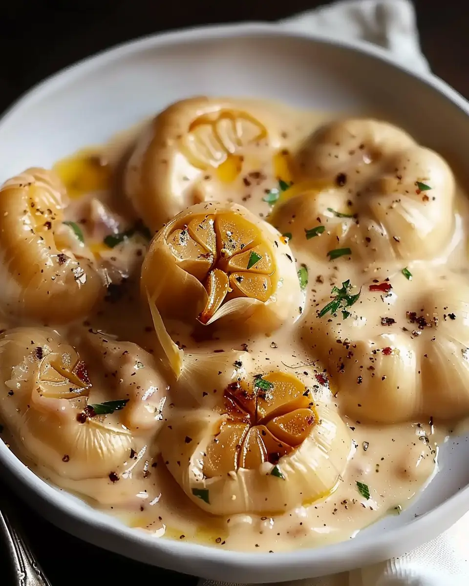 Creamy Roast Garlic and Turkey Bacon Pasta Delight Recipe