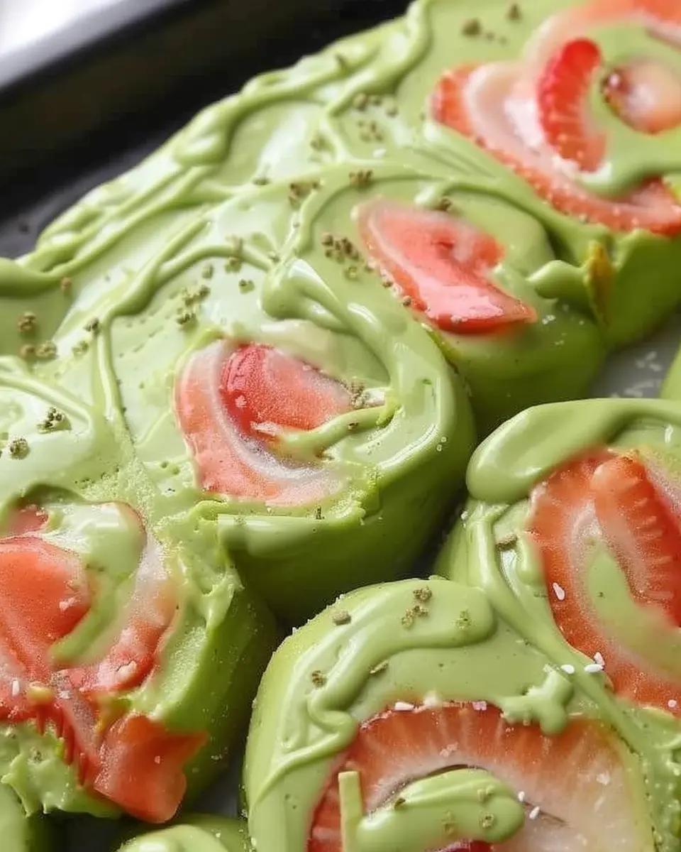 Strawberry Matcha Latte Rolls: Easy Indulgence for Food Lovers