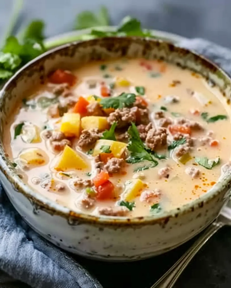Creamy Cowboy Soup Recipe: Indulgent Comfort with Turkey Bacon and Chicken Ham