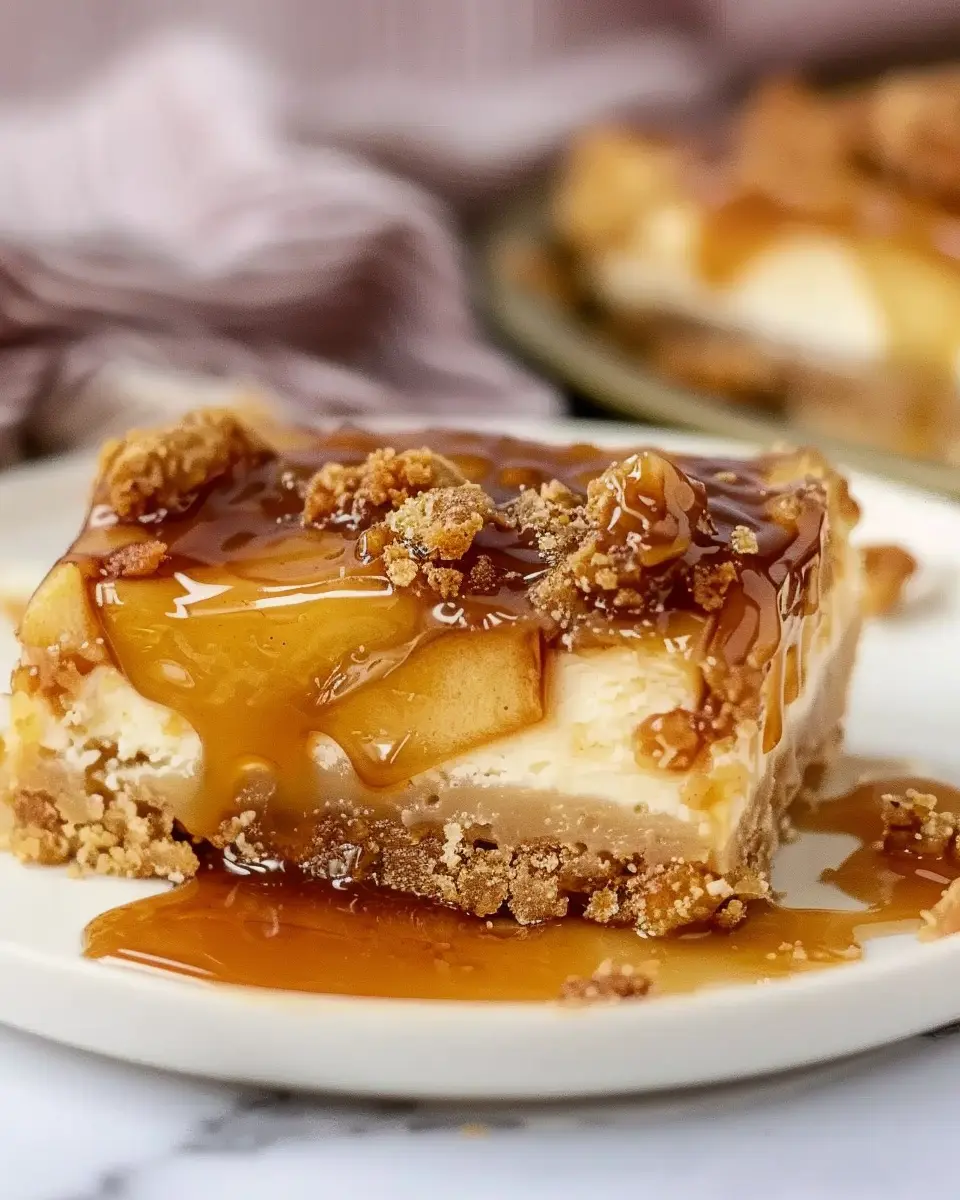 Caramel Apple Cheesecake Bars: Indulge in This Sweet Delight