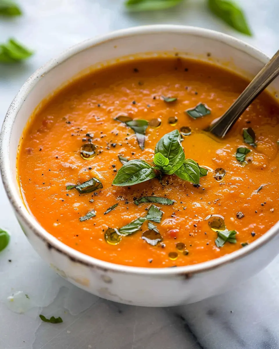Creamy Tomato Basil Soup: The Best Comfort Food for Chilly Days