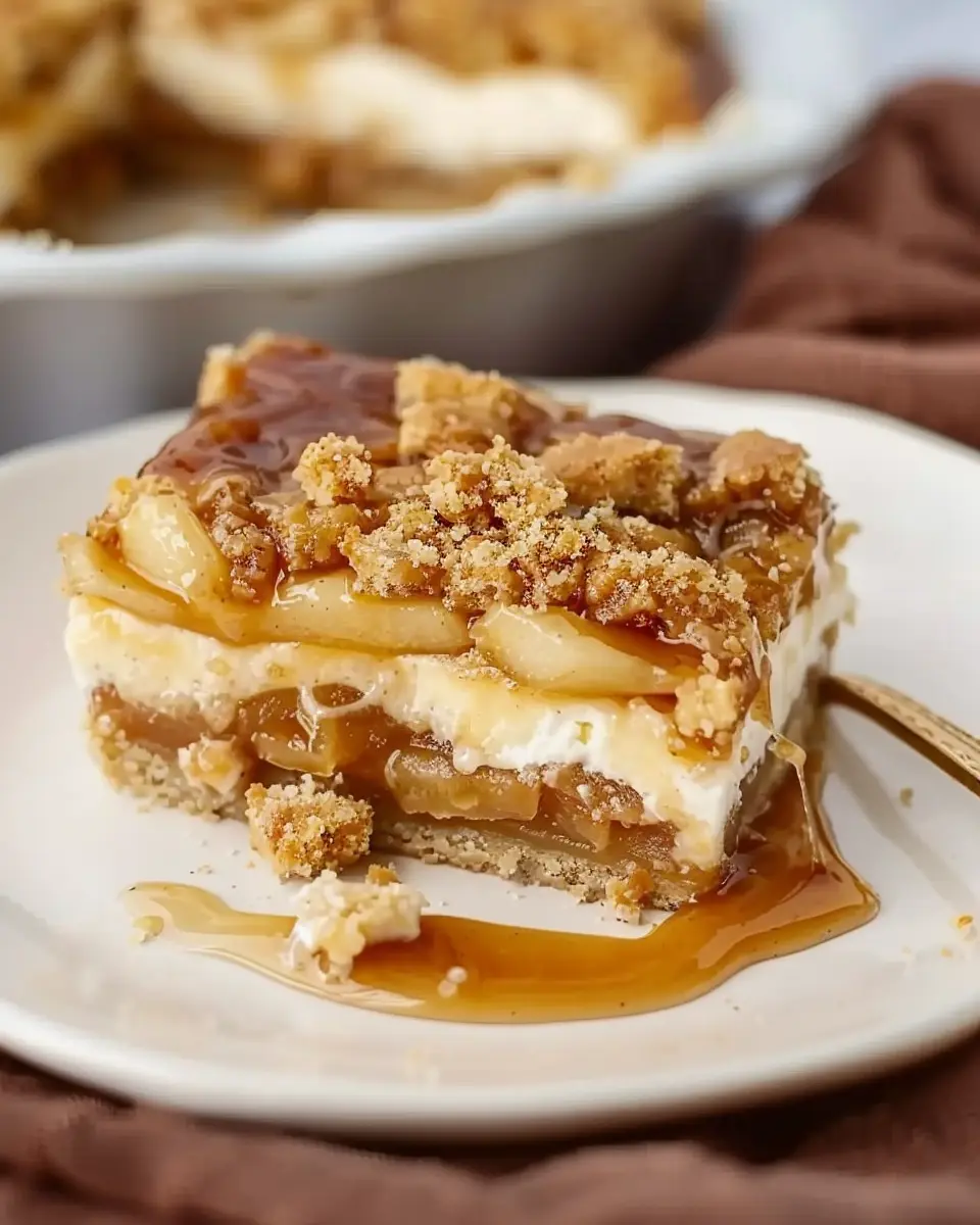 Caramel Apple Cheesecake Bars: Indulgent Fall Dessert Delight