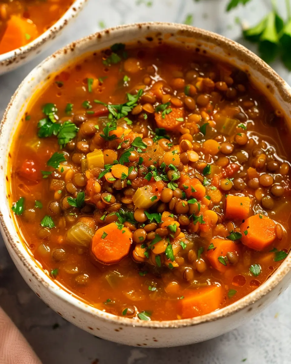 Classic Lentil Soup: A Cozy, Healthy Recipe with Turkey Bacon