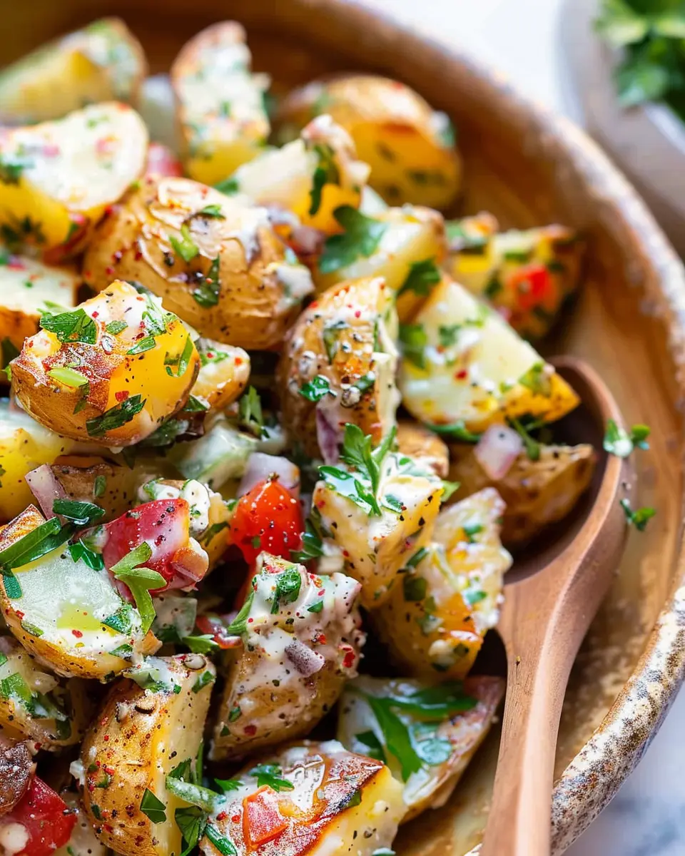 Roasted Potato Salad Recipe: Easy & Flavorful with Turkey Bacon