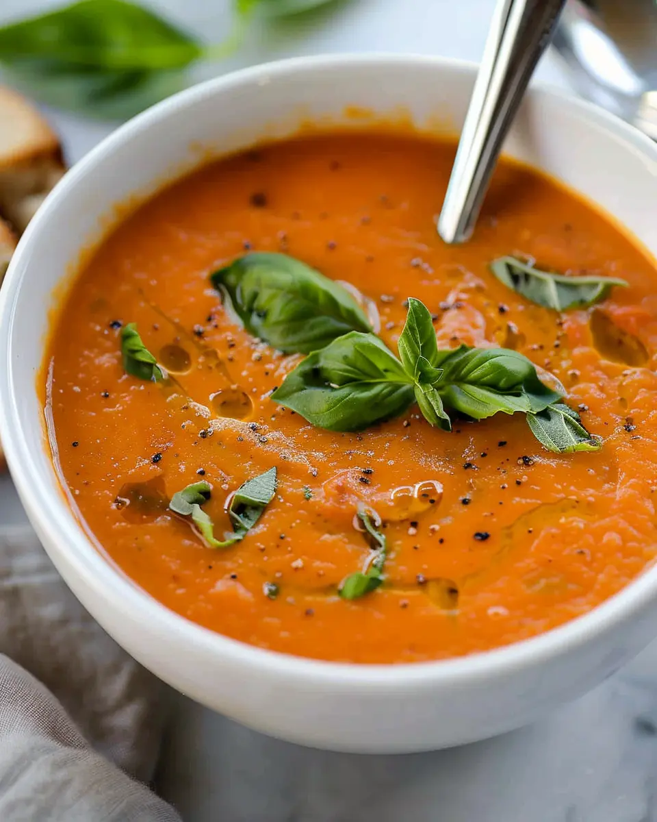 Creamy Tomato Basil Soup: The Best Comfort Food Recipe You’ll Love