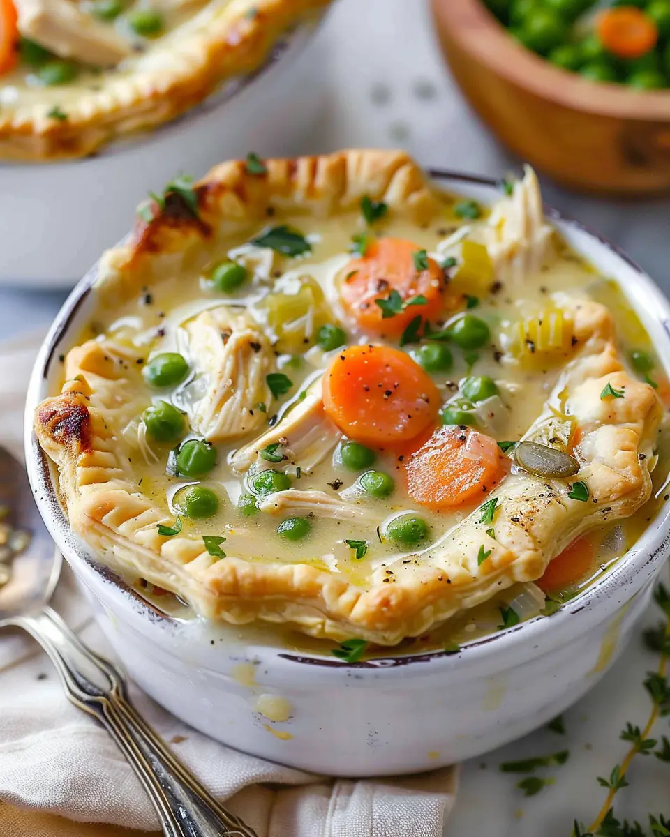 Chicken Pot Pie Soup: Easy, Cozy Comfort with Turkey Bacon