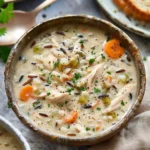 Creamy Crockpot Chicken Wild Rice Soup
