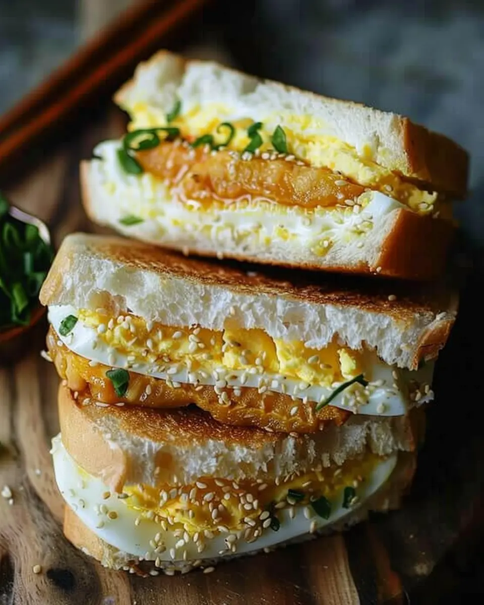 Japanese egg sandwich: The Best Recipe with Turkey Bacon and Chicken Ham