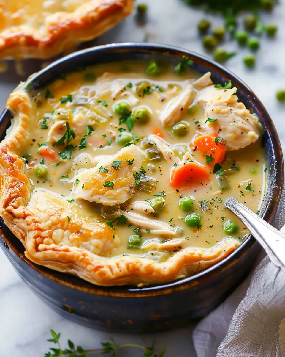 Chicken Pot Pie Soup: Easy Comfort Food with Turkey Bacon