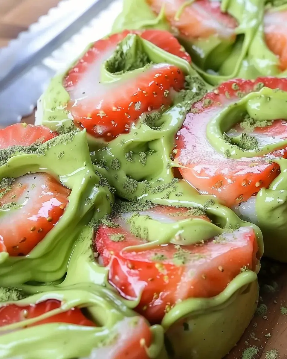 Strawberry Matcha Latte Rolls: Indulgent Treat for Home Chefs
